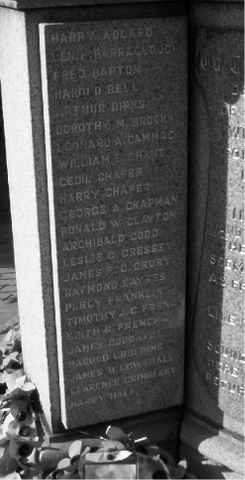 Picture of Panel on Cenotaph